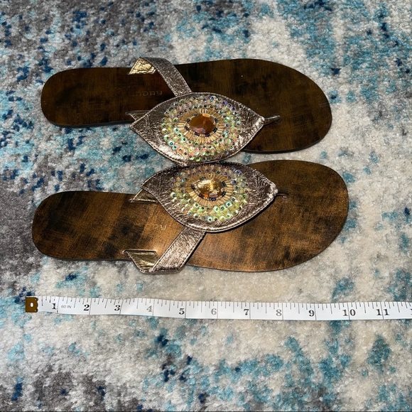 Chinese Laundry Peacock Embellished Wooden Sandals - Picture 7 of 7